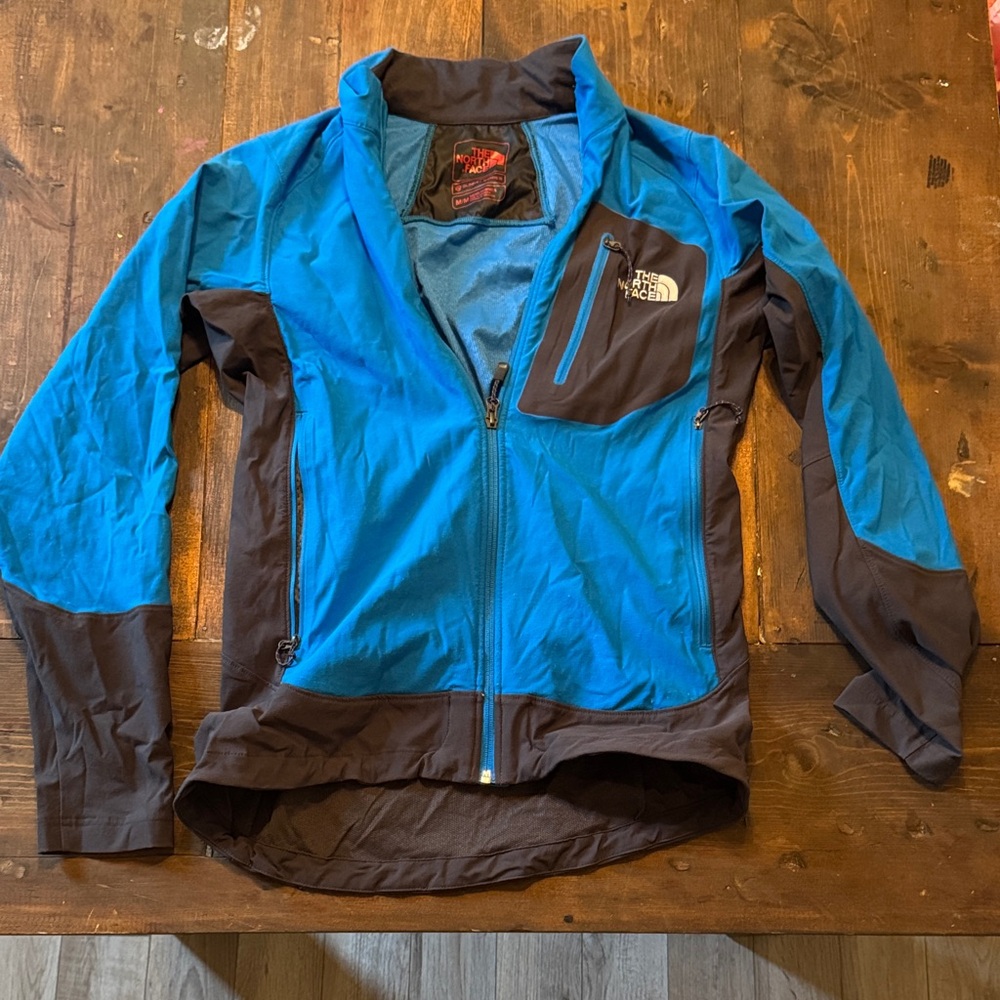 The North Face Teal Blue and Charcoal Summit Series Jacket